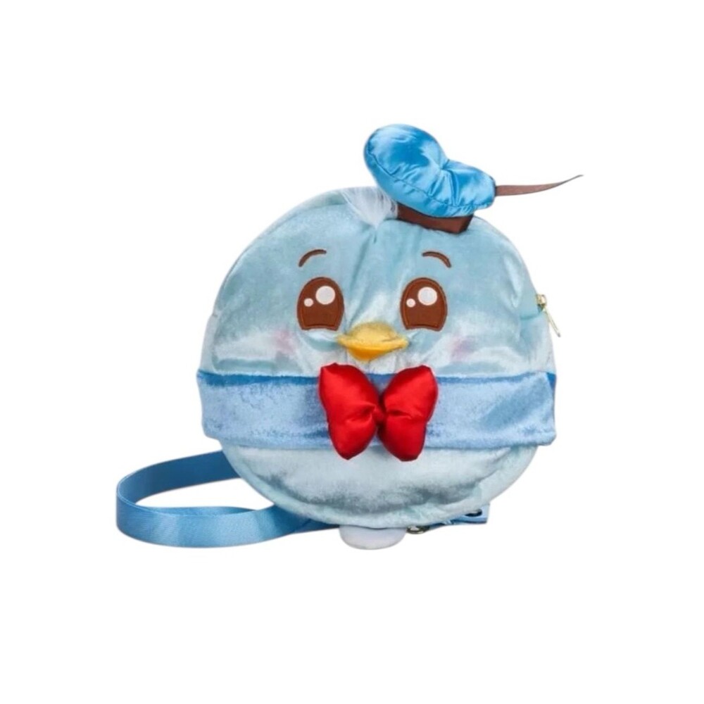 DISNEY Munchlings Wild Raspberry Donald Duck Plush Crossbody
Bag